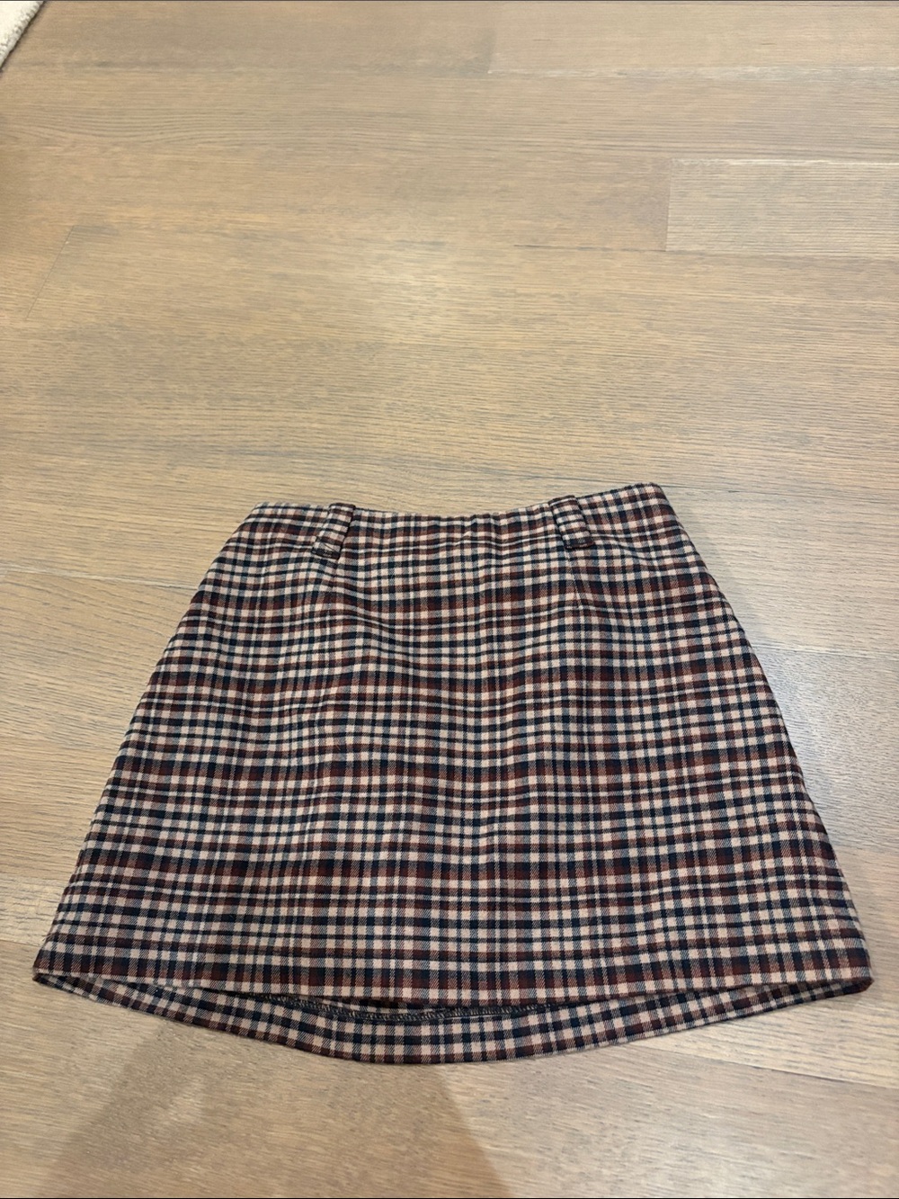Abercrombie & Fitch Plaid Mini Skirt - Brown and Black Check